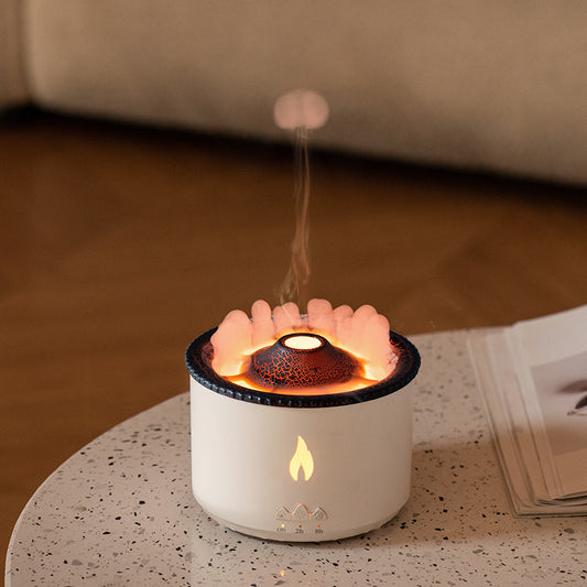 Dual Color Spray Ring Volcano Humidifier
