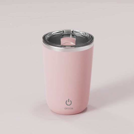 Self-Stirring Stainless Steel Coffee Mug