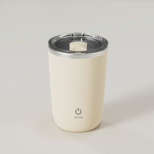 Self-Stirring Stainless Steel Coffee Mug