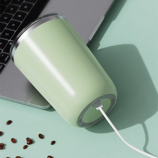 Self-Stirring Stainless Steel Coffee Mug